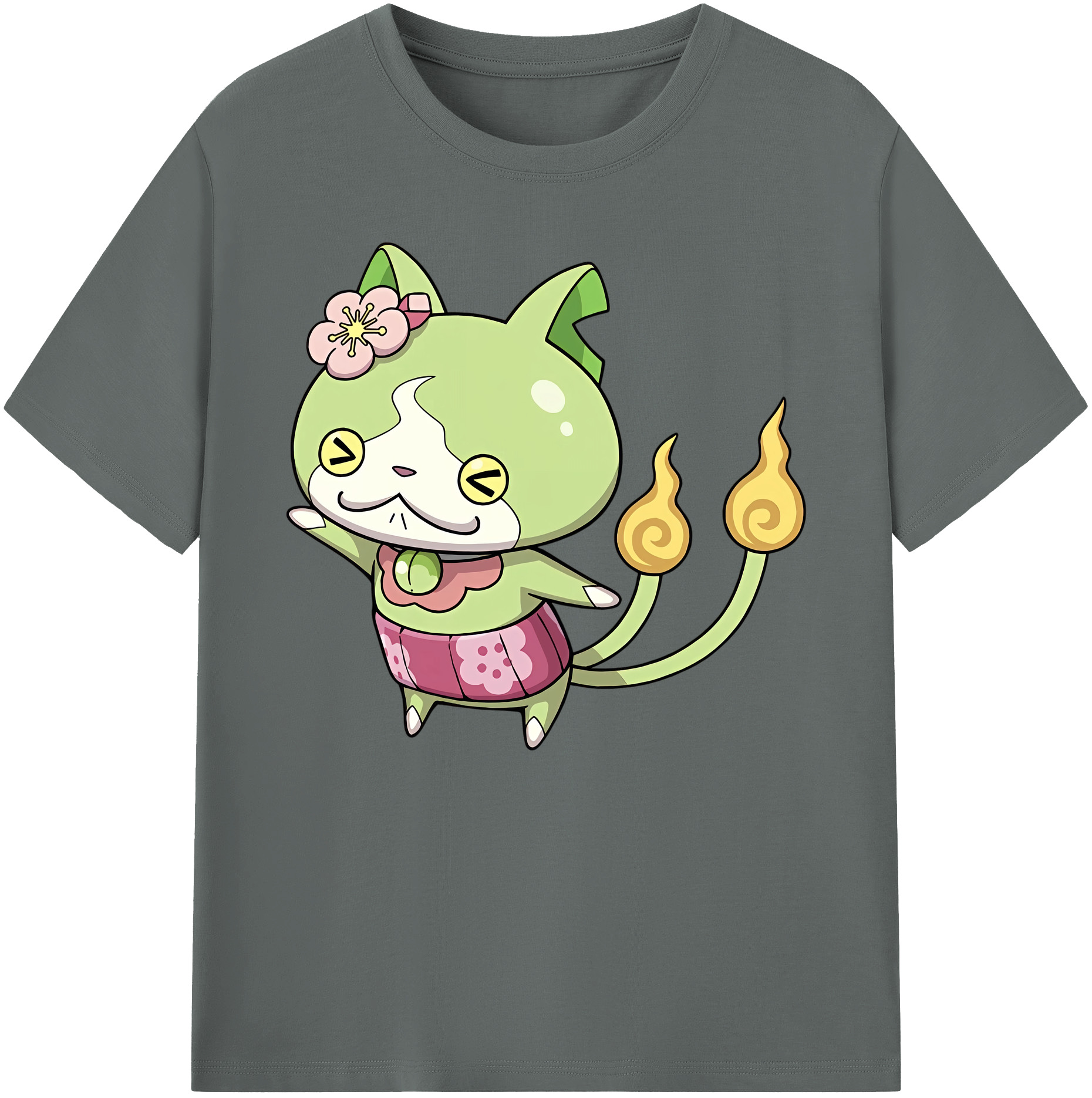 （画像用） 妖怪ウォッチ Yo-kai Watch 綿100％ メンズ半袖Tシャツ｜肌触りやわらか＆通気性